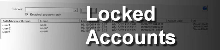 Locked Accounts | NetTools